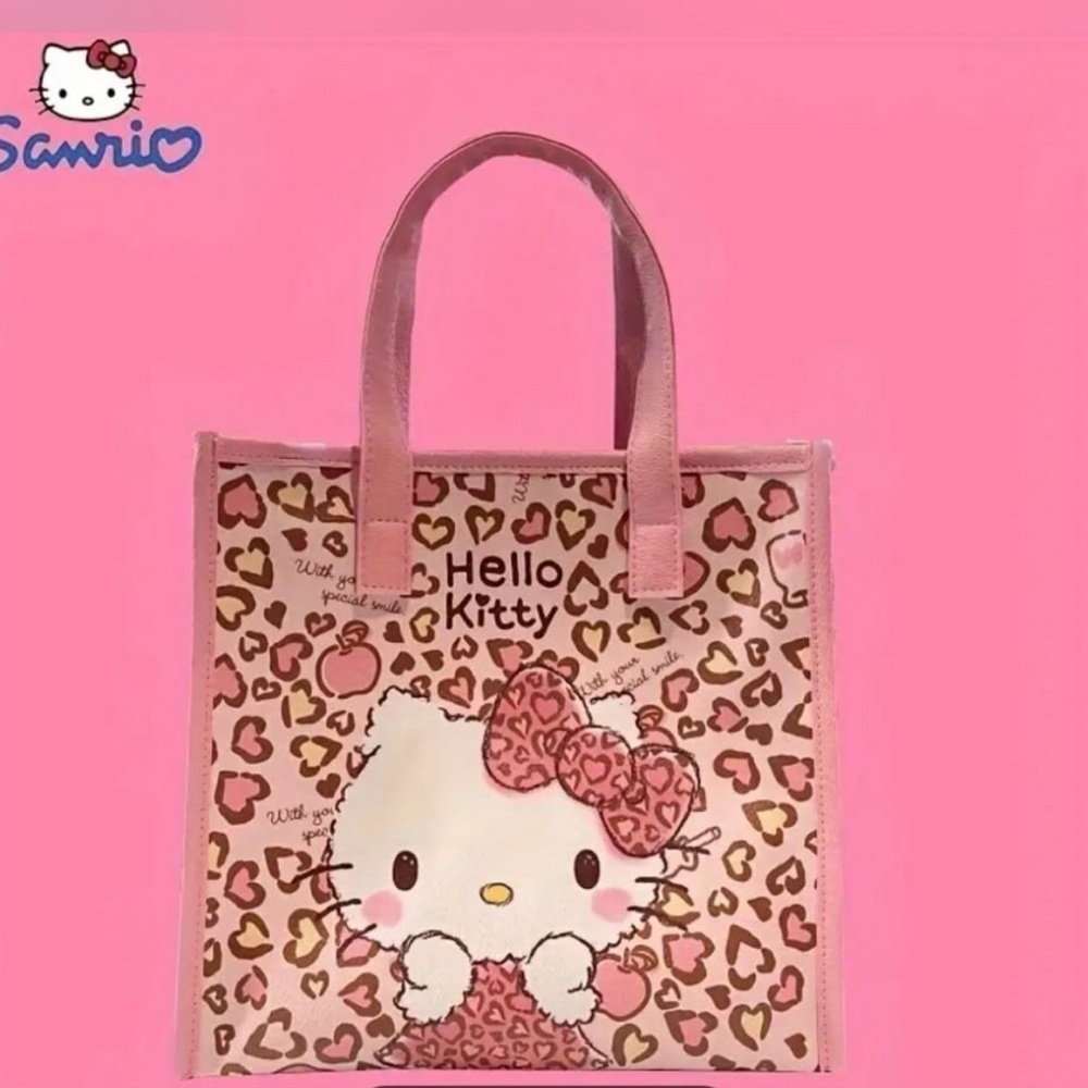 Hello Kitty Pink and Brown Tote Bag